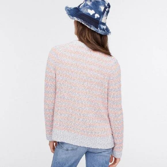 J. Crew Cardigan sweater in tweed stripe Medium - Picture 3 of 9